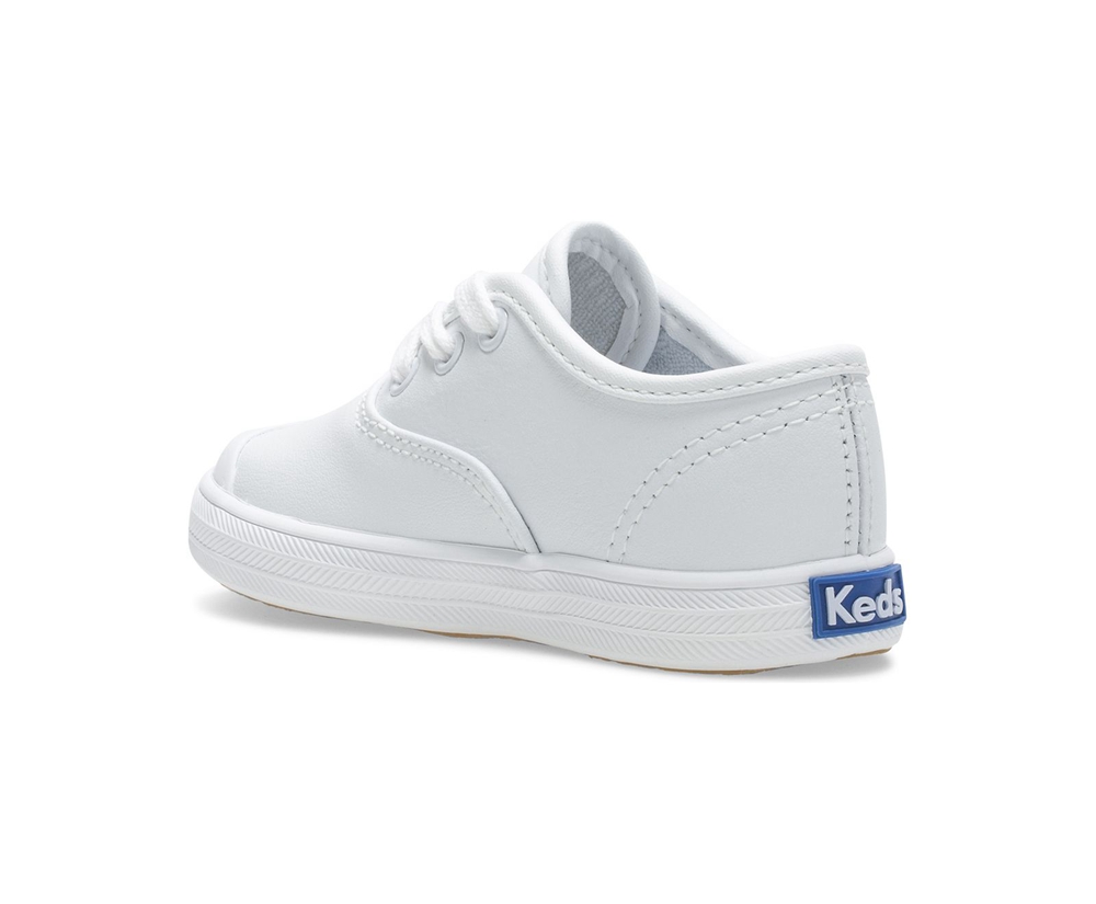 Kids Keds Sneakers - Champion Toe Cap - White - 6930-KJDAT